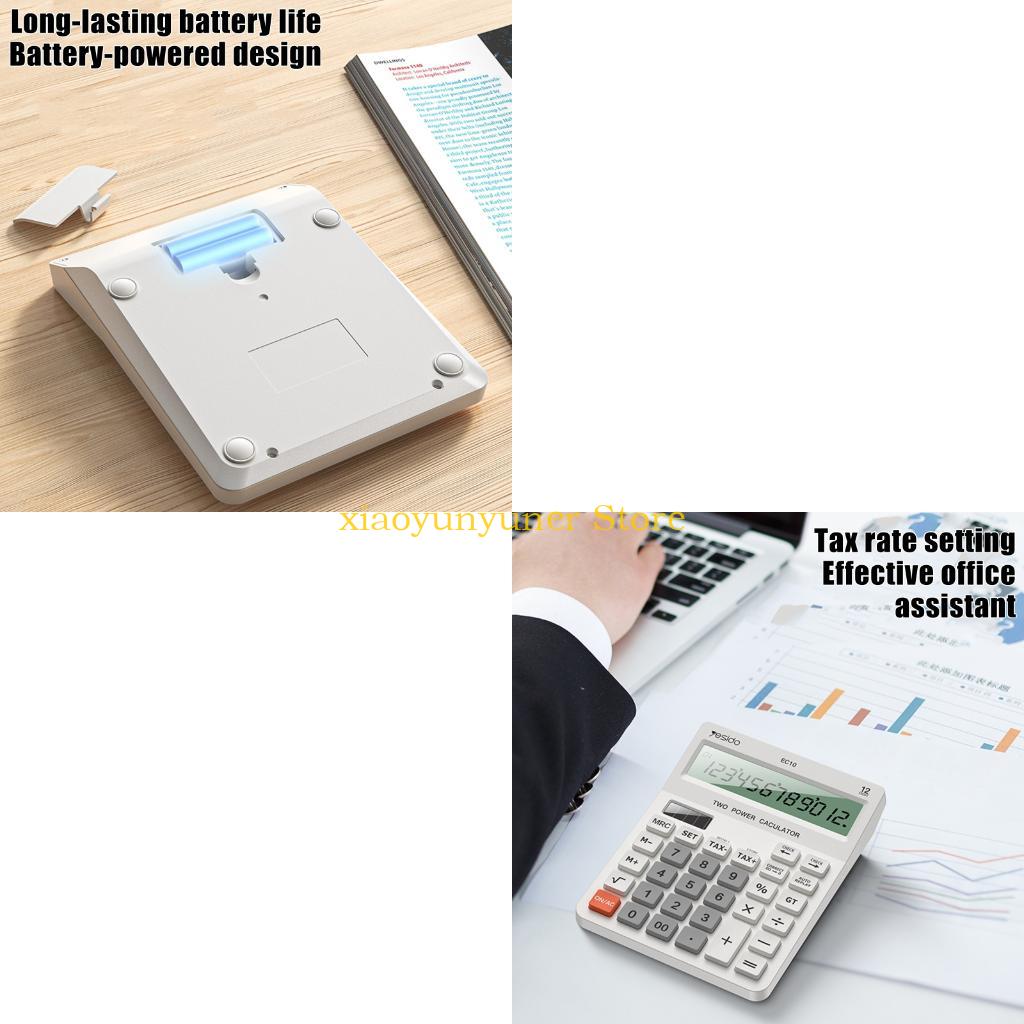 Home Office Budget - P9JB 12-cijferige LCD-scherm bureaucalculator met gebruik