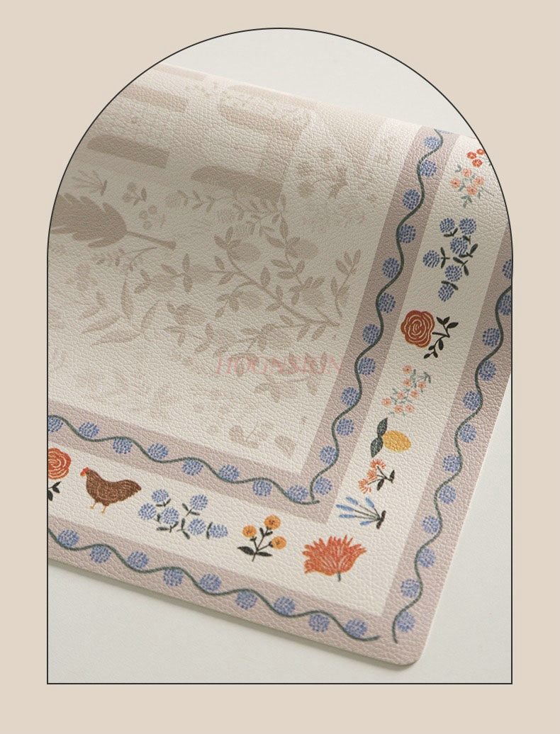Desk Mat Leather - 1 stuks pastoraal lederen eettafelmat van