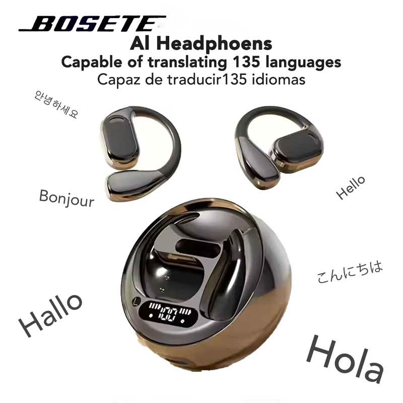 Home Office Headset - 【AI Translator Earbuds】M76 Bluetooth-oortelefoons met 144