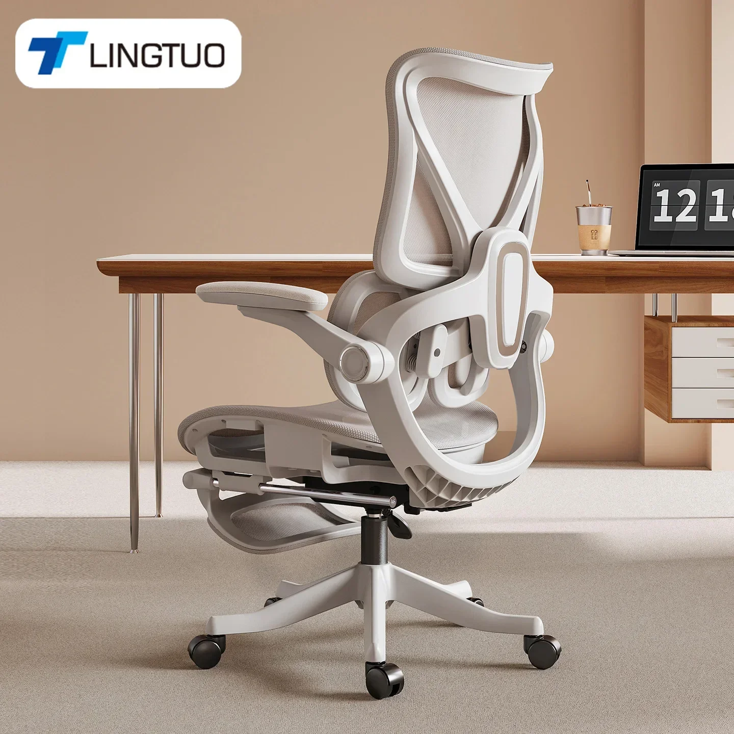 Home Office Ergonomics - Nieuwe ergonomische stoel Computerstoel Kantoorstoel Rugleuningstoel