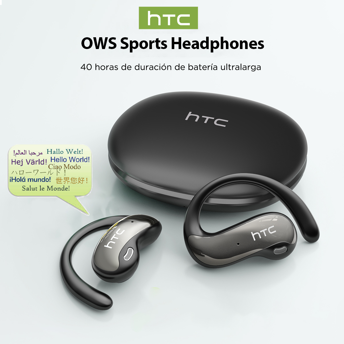 Home Office Headset - HTC NE19 Bluetooth-oortelefoon AI OWS Sport