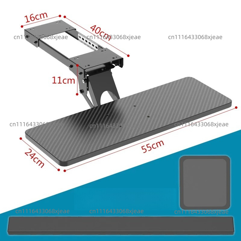 Keyboard Tray Under Desk - Onderbureau toetsenbordlade met verschuifbare, verstelbare muislade