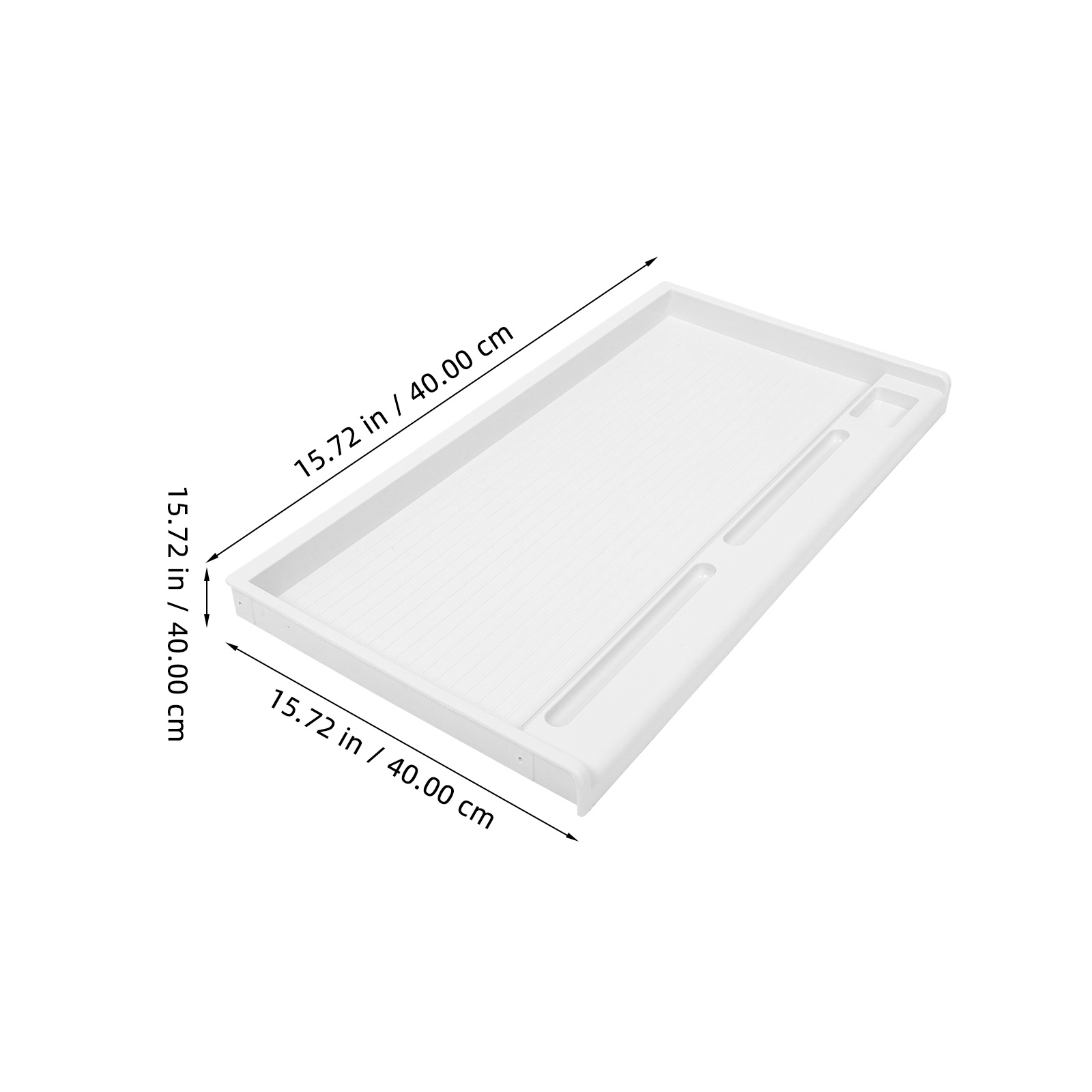 Keyboard Tray Under Desk - Toetsenbordopbergvak Ladetype Kunststof Wit Grijs Onder