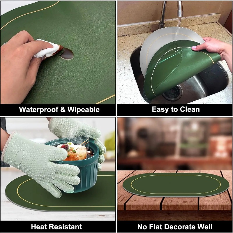 Tafelleren placemats, hittebes - Desk Mat Leather recensie en prijs