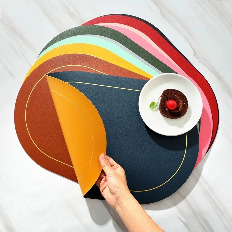 Tafelleren placemats, hittebes - Desk Mat Leather recensie en prijs