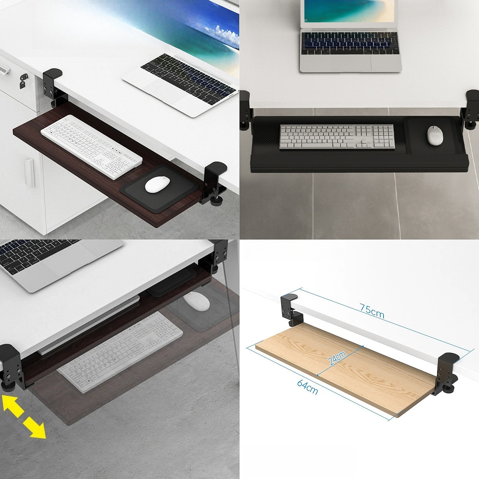 Toetsenbordbeugel onder de taf - Keyboard Tray Under Desk recensie en prijs