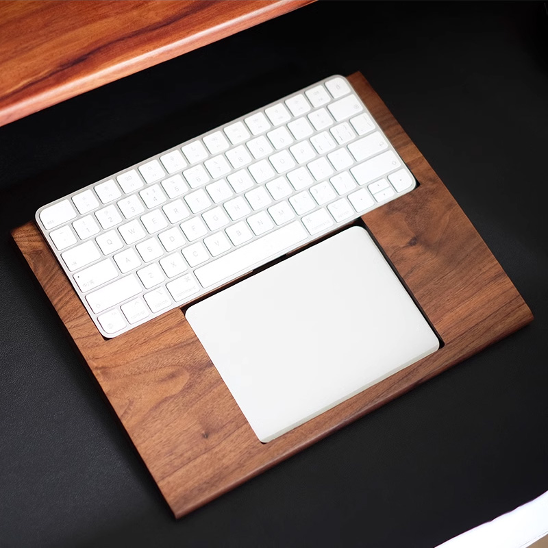 2-in-1 Walnoot Massief Houten  - Keyboard Tray Under Desk recensie en prijs