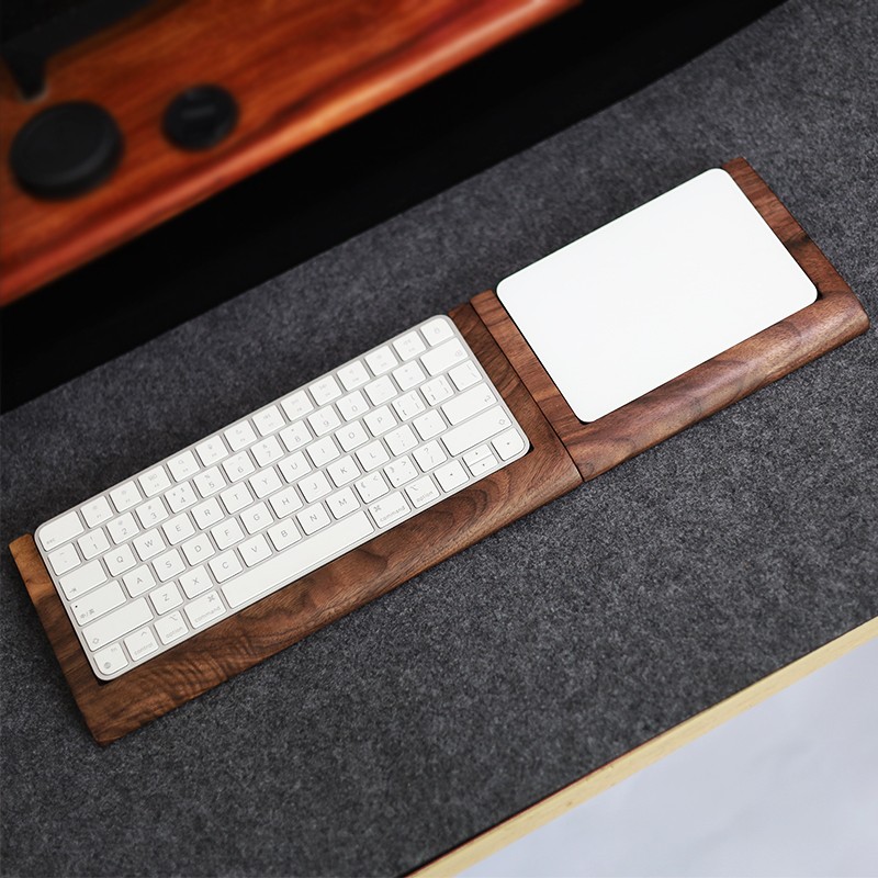 2-in-1 Walnoot Massief Houten  - Keyboard Tray Under Desk recensie en prijs