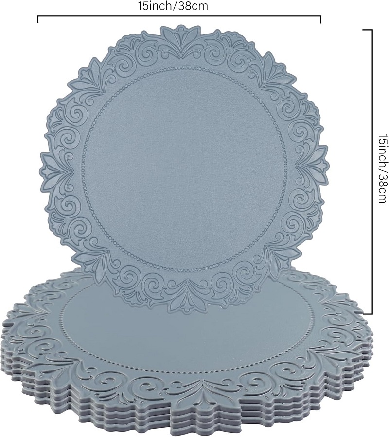 1/6/10PCS Ronde Keukentafelmat - Desk Mat Leather recensie en prijs