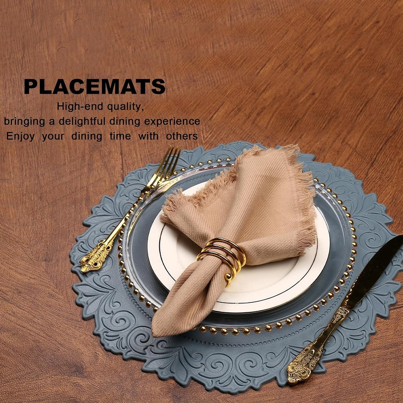 1/6/10PCS Ronde Keukentafelmat - Desk Mat Leather recensie en prijs