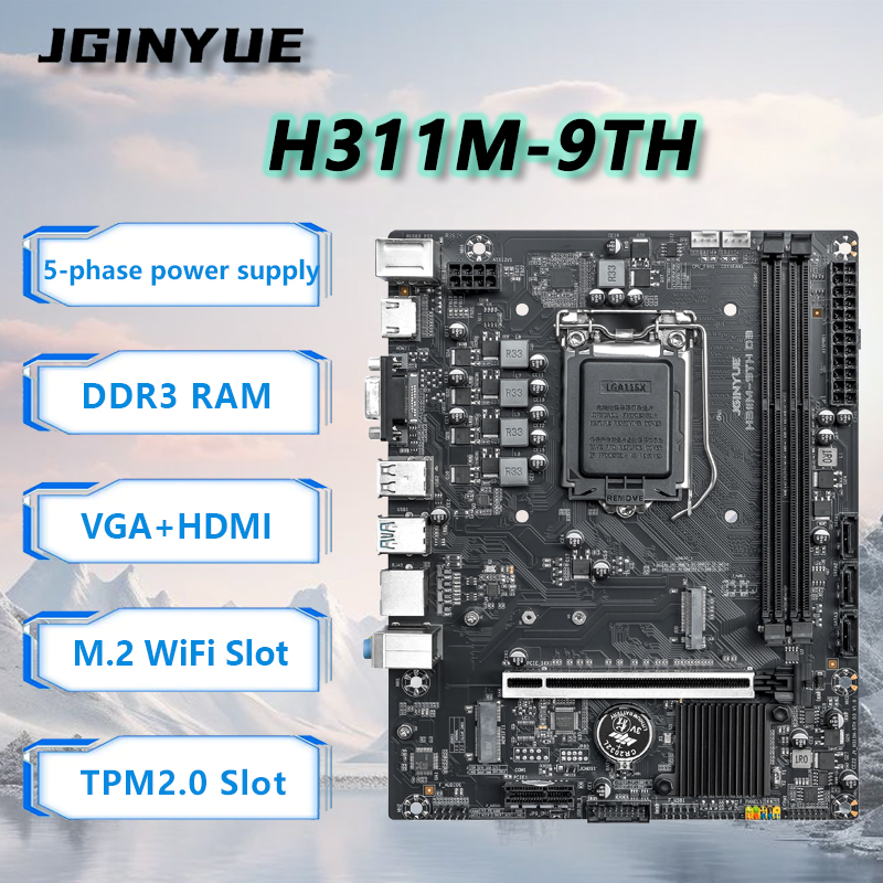 JGINYUE H110 Moederbord onders - Home Office Budget recensie en prijs