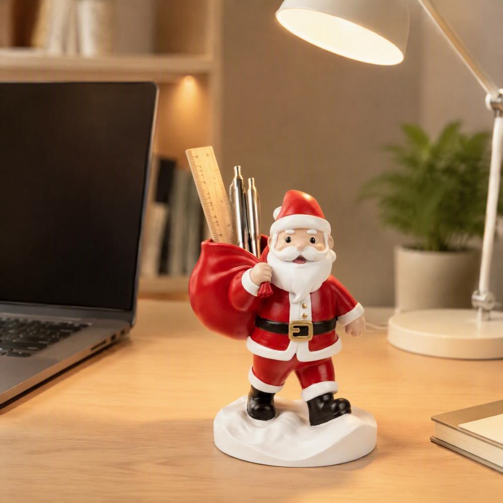 Kerstman-standbeeld pennenhoud - Plant Desk Mini recensie en prijs