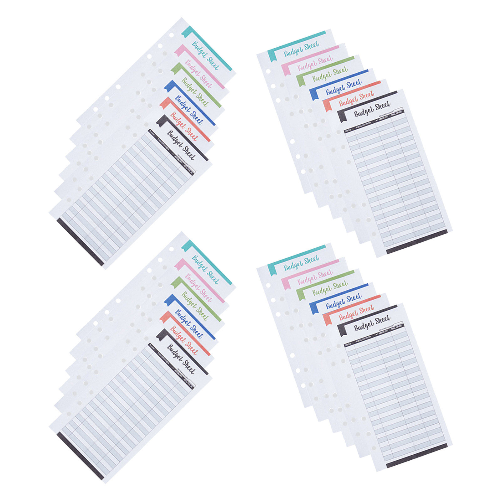 24 stuks budgetplannerkaarten, - Home Office Budget recensie en prijs