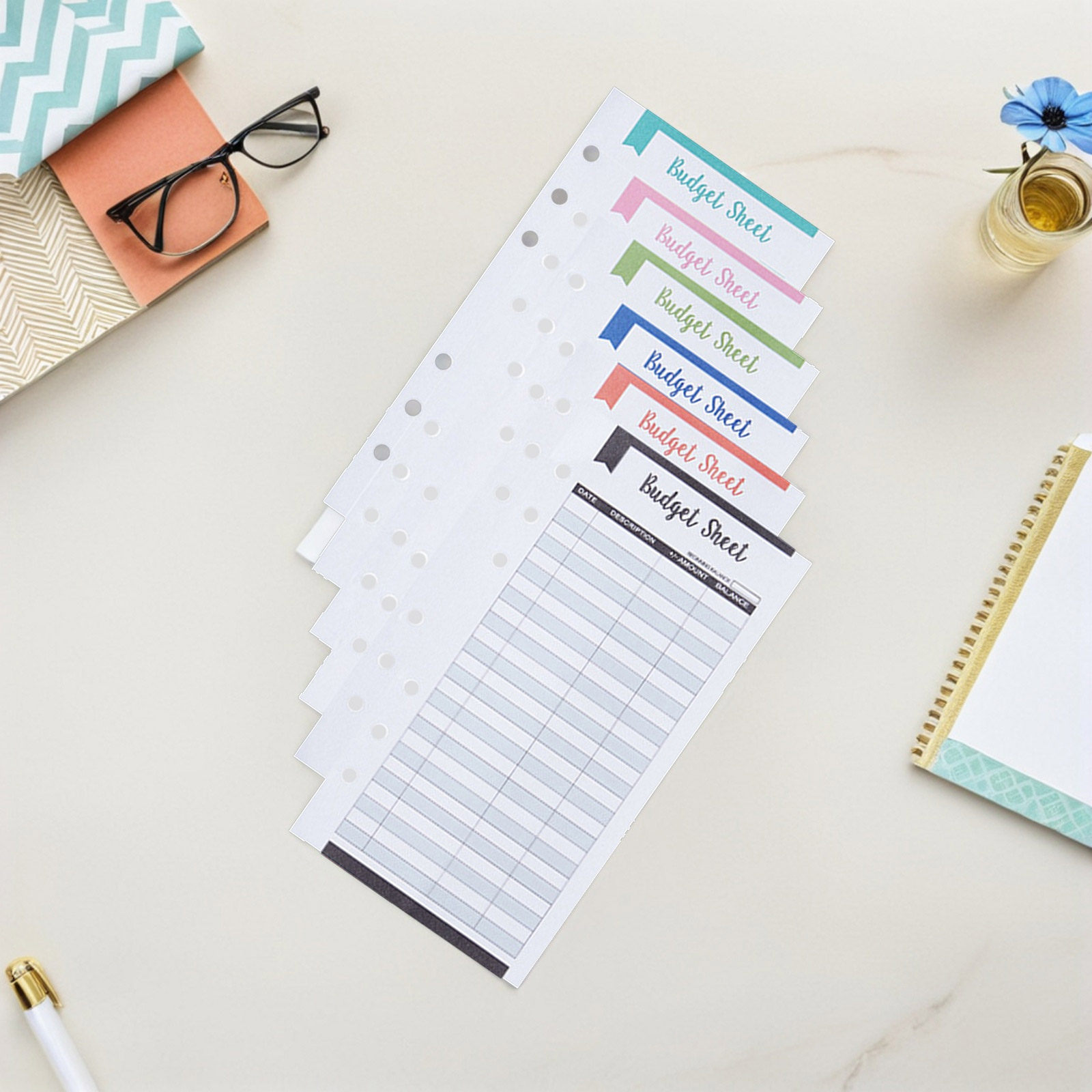24 stuks budgetplannerkaarten, - Home Office Budget recensie en prijs