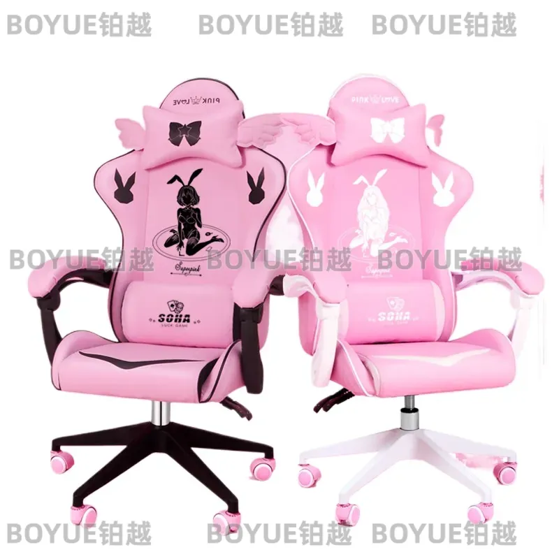 Roze Gamingstoel Ergonomische  - Home Office Ergonomics recensie en prijs