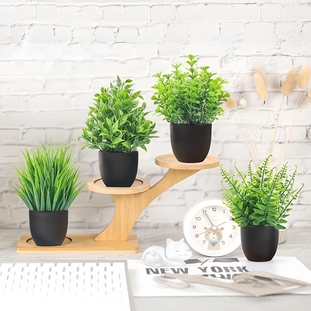 4 stks/set Mini Kunstplanten I - Plant Desk Mini recensie en prijs