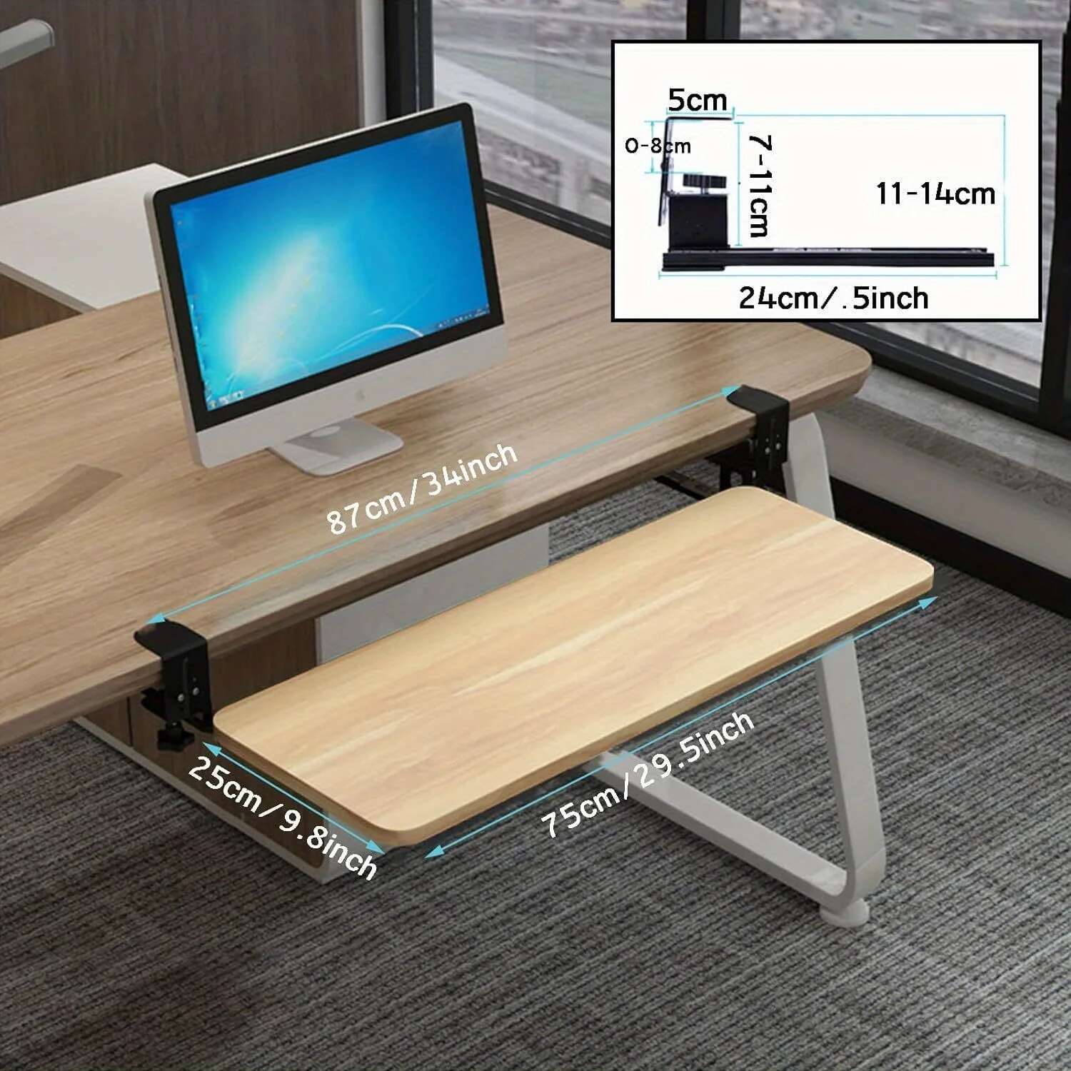 Ergonomisch glijdend toetsenbo - Keyboard Tray Under Desk recensie en prijs
